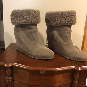 Ugg Kyra Shearling Wedge Booties